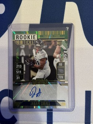 2020-21 Contenders Jabari Small Rookie Ticket Auto Titans RC 201