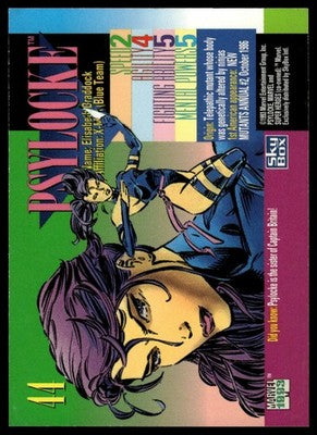 1993 SkyBox Marvel Universe #44 Psylocke