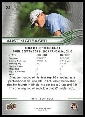 2026 Upper Deck #24 Austin Greaser