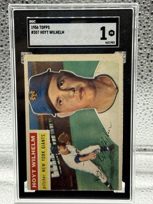 1956 Topps - Hoyt Wilhelm #307 SGC MLB New York Giants