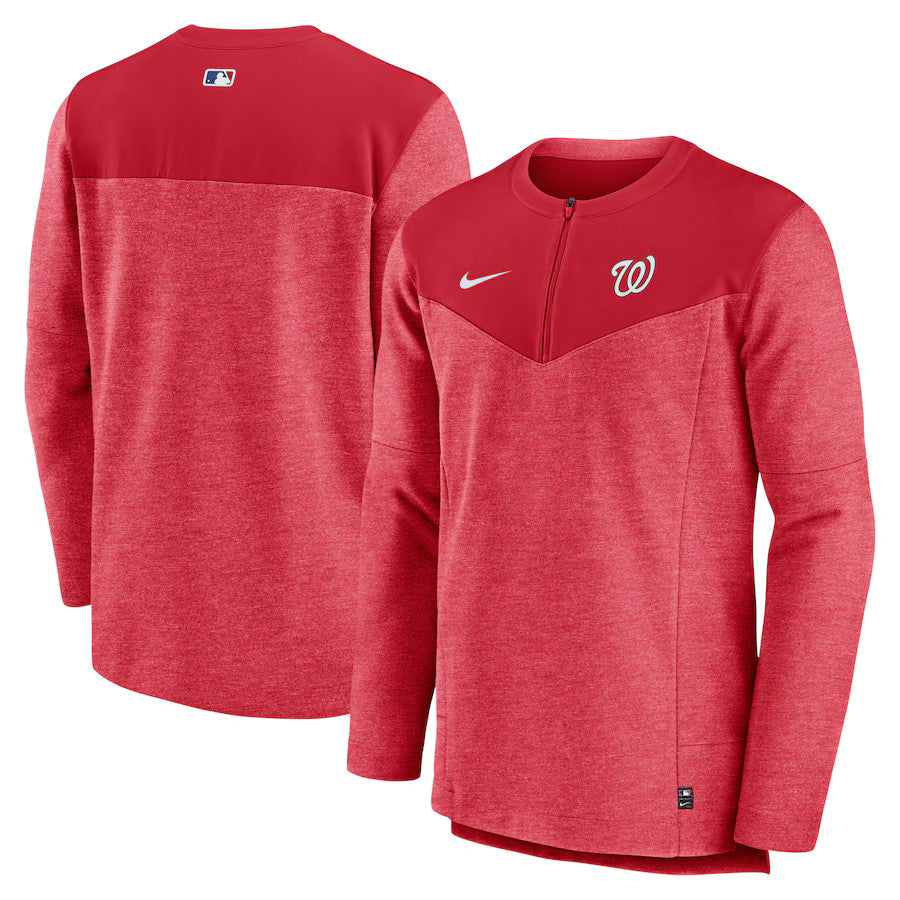 Washington Nationals Nike Authentic Collection Game Time Half Zip Large