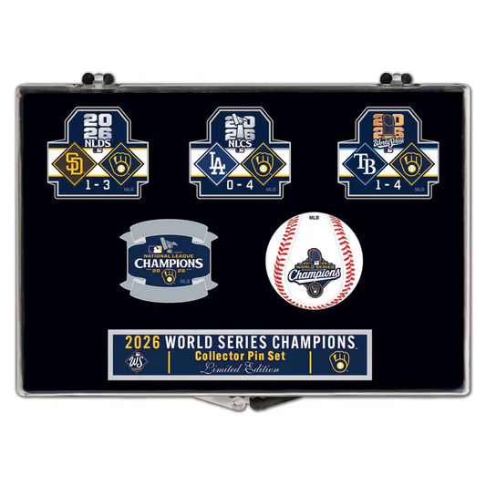 2026 World Series Champions Milwaukee Brewers 5-Piece Pin Set In-House Findings