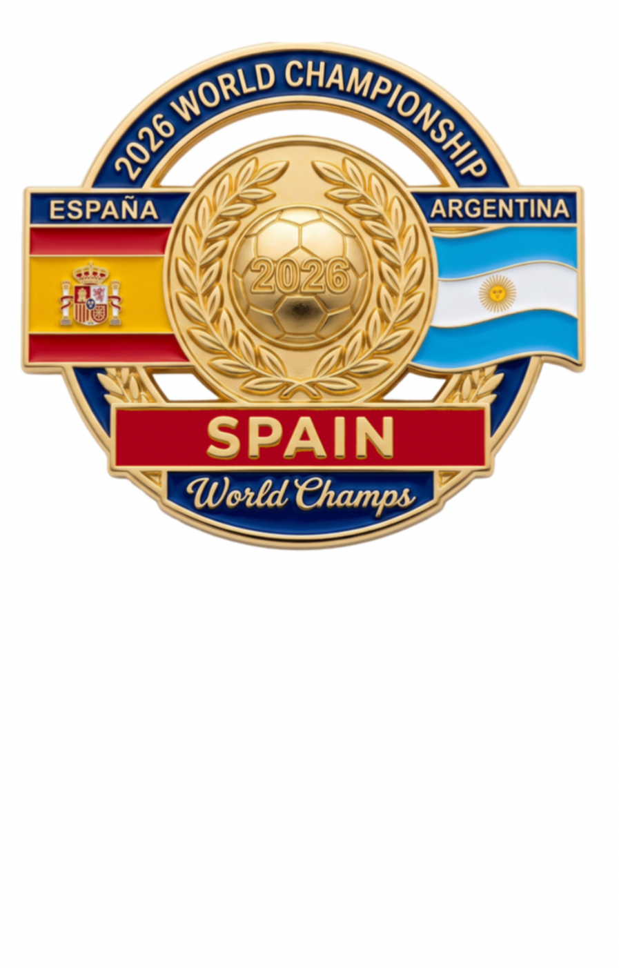 2026 FIFA World Cup Spain Espana Champions Argentina Collect Pin LE/300 Pre Sale