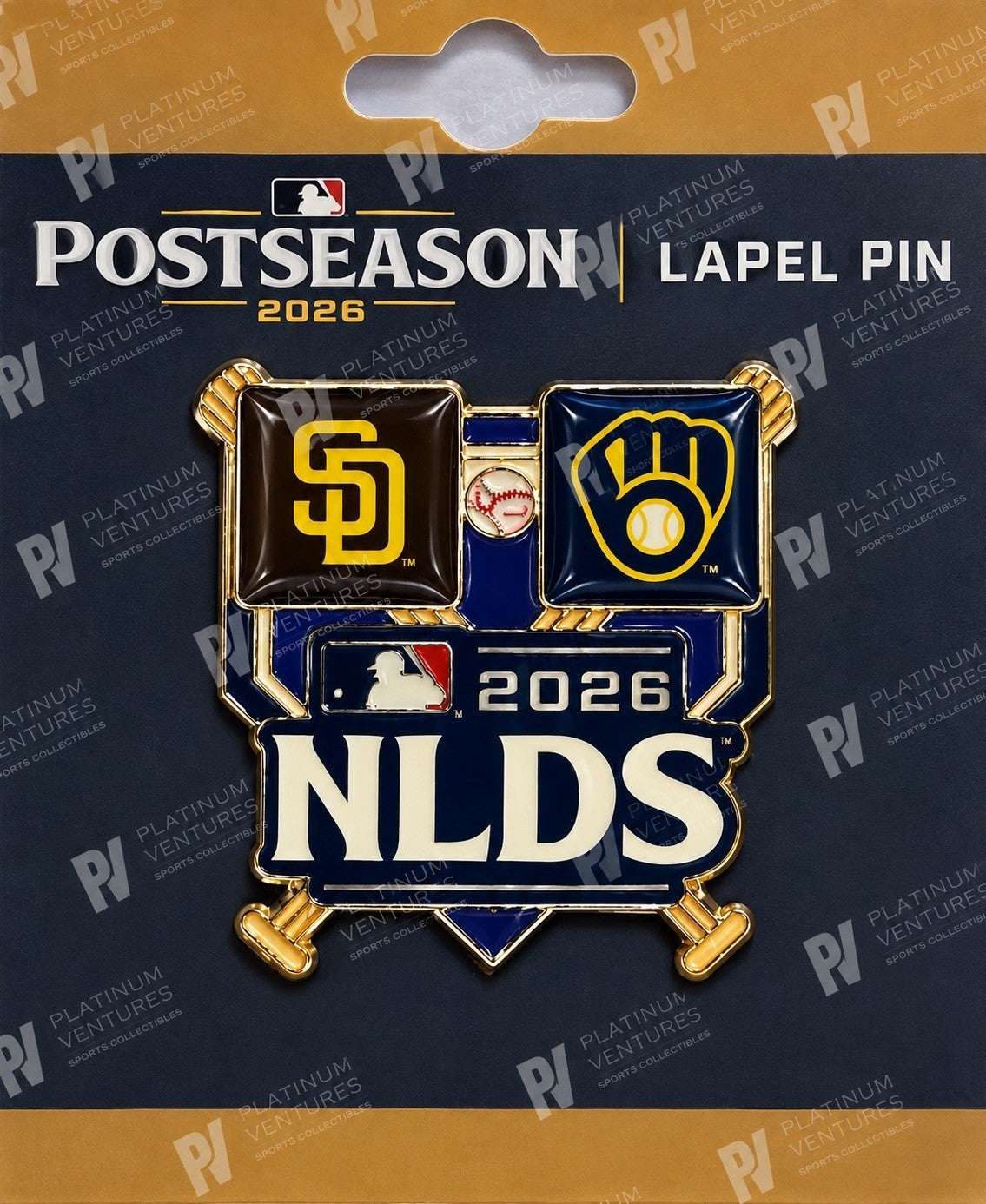 2026 NLDS Division Series Pin San Diego Padres vs Milwaukee Brewers NLCS