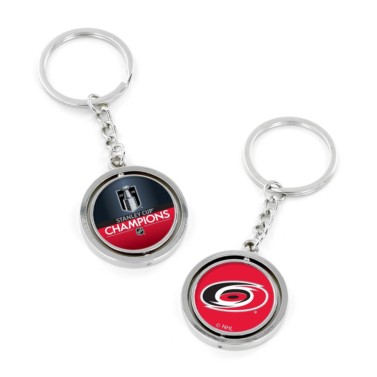 2025-2026 NHL Stanley Cup Champions Carolina Hurricanes Spinning Key Chain