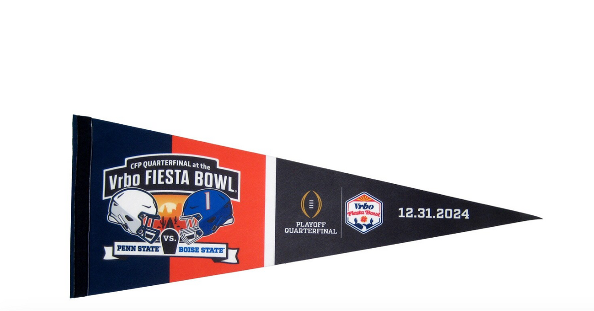 2024 2025 Fiesta Bowl Penn State Nittany Lions Boise State CFP Football Pennant