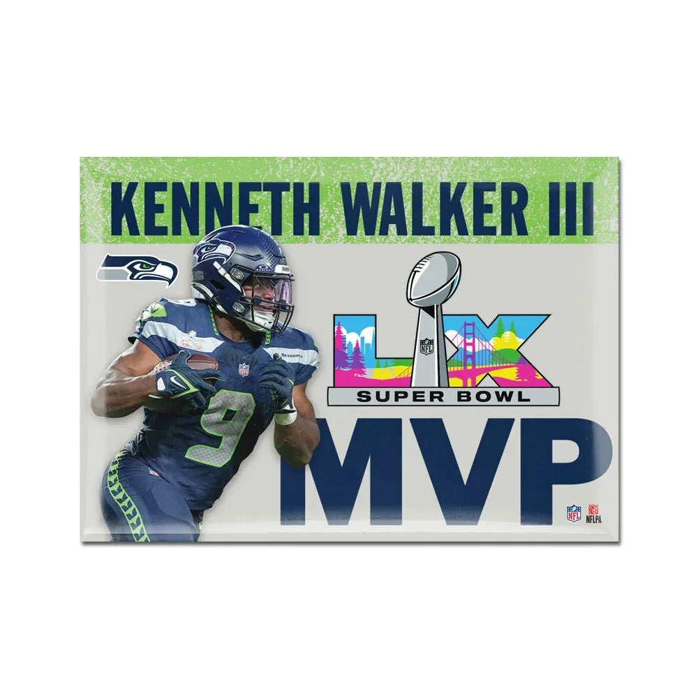 Kenneth Walker III Super Bowl LX MVP Pin Seattle Seahawks Champions NFL