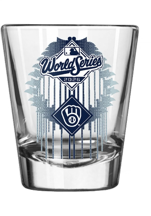 2026 MLB NL Champions Milwaukee Brewers 2oz Shot Glass NLCS World Series