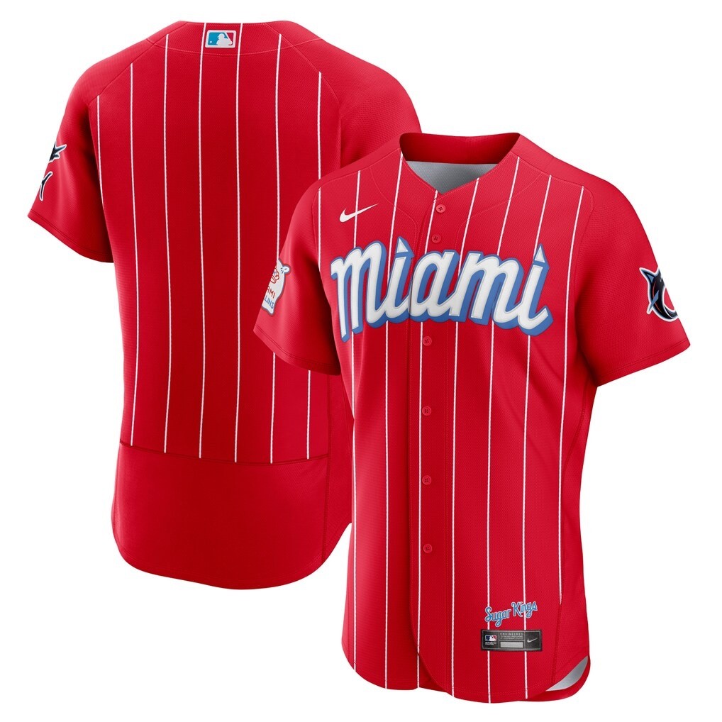 Miami Marlins Nike Authentic City Connect Jersey Size 48