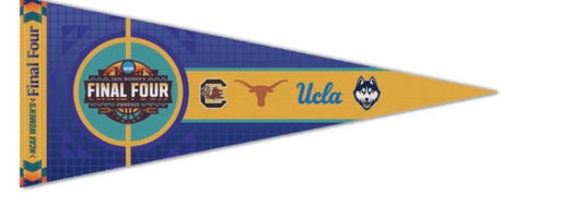 2026 NCAA Womens Final Four Phoenix Pennant UCLA UCONN South Carolina Texas