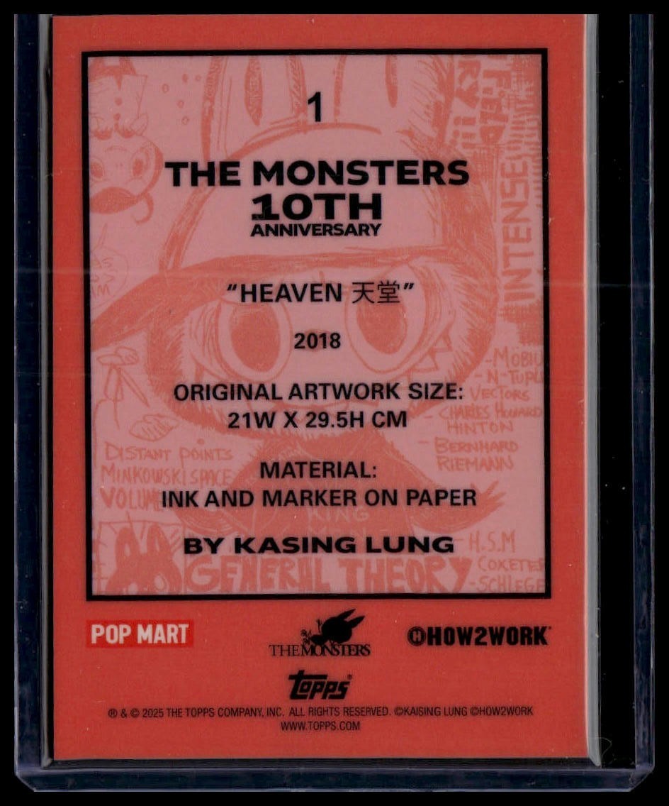 2025 TOPPS CHROME LABUBU “Heaven" #1