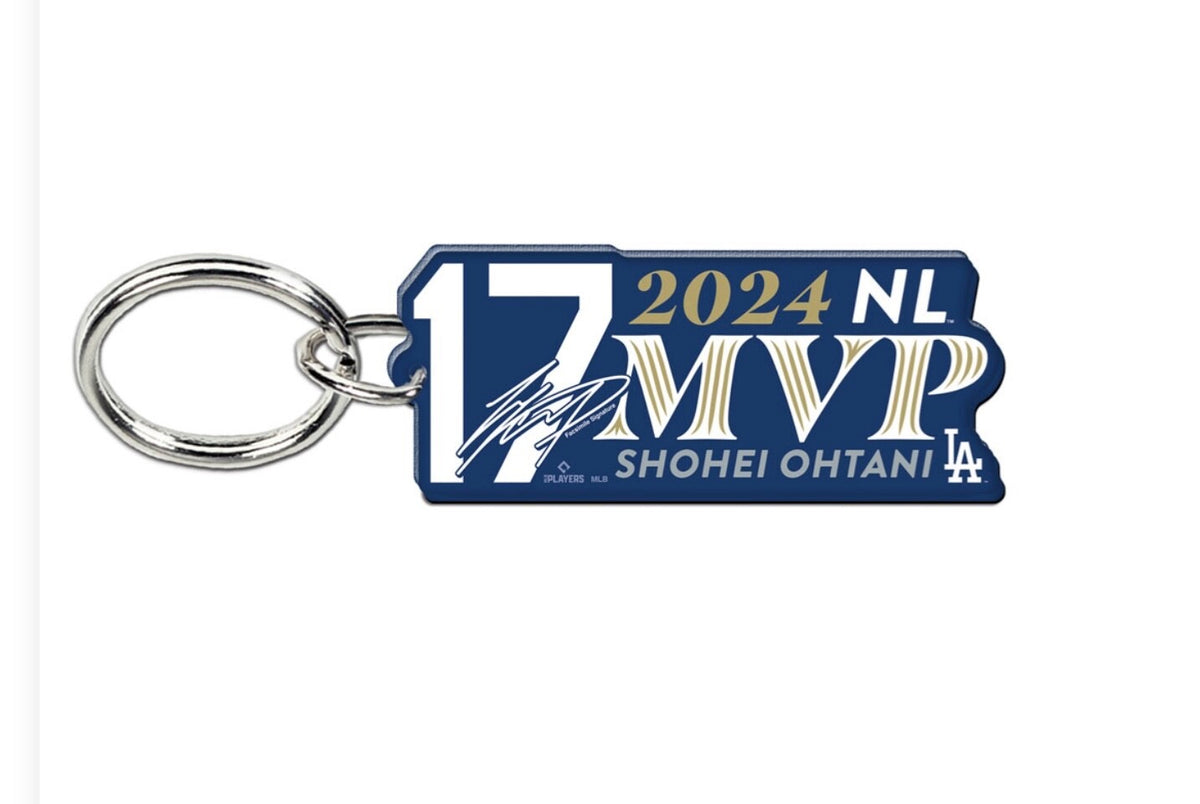 2024 NL MVP Shohei Ohtani Key Ring Key Chain Los Angeles Dodgers World Series