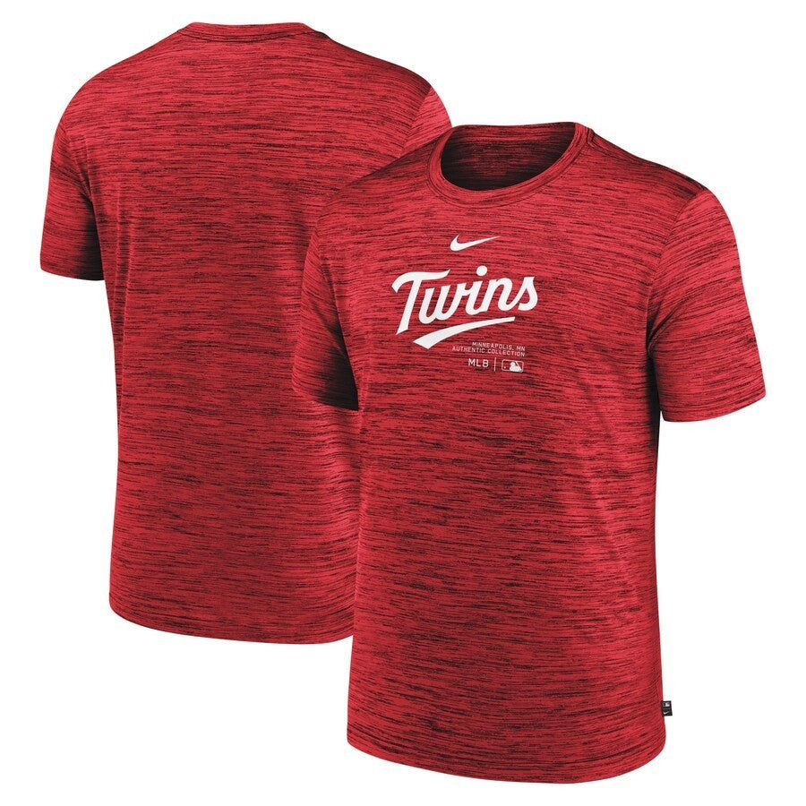 Minnesota Twins Nike Red Authentic Collection Velocity Dri-FIT T-Shirt Large