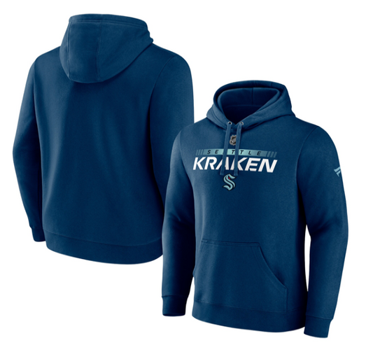 Seattle Kraken NHL Fanatics Brand Hoodie Sweatshirt Pro Locker Room Large