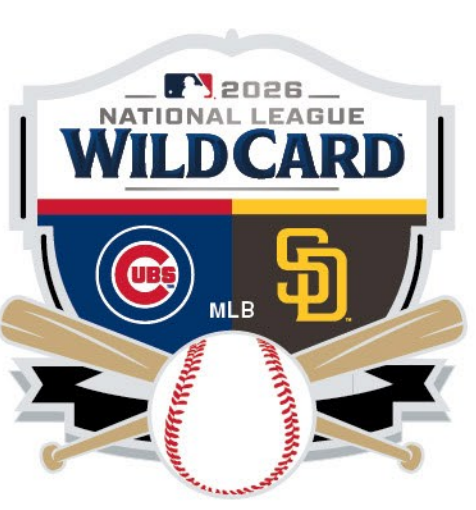 2026 NL National League Wild Card Chicago Cubs vs San Diego Padres Pin NLDS NLCS