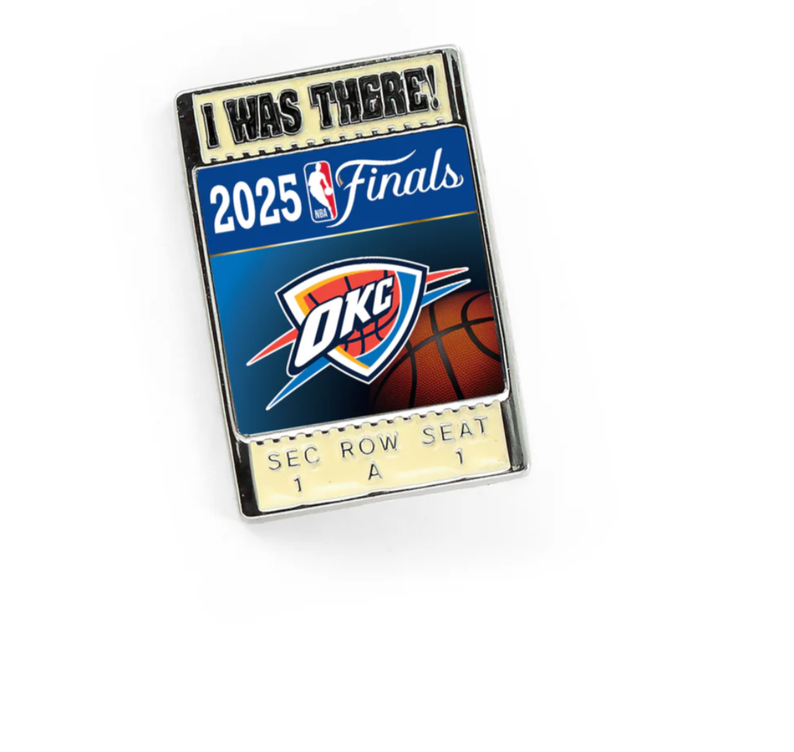 Oklahoma City Thunder 2025 Western Conference Champions NBA Finals Pin OKC