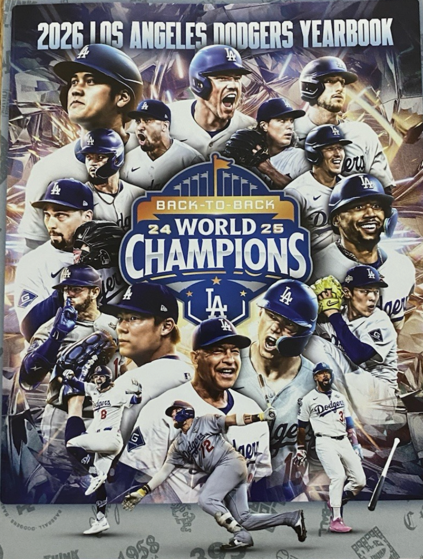2026 Los Angeles Dodgers Official Yearbook 2024 2025 WORLD SERIES OHTANI SKUBAL