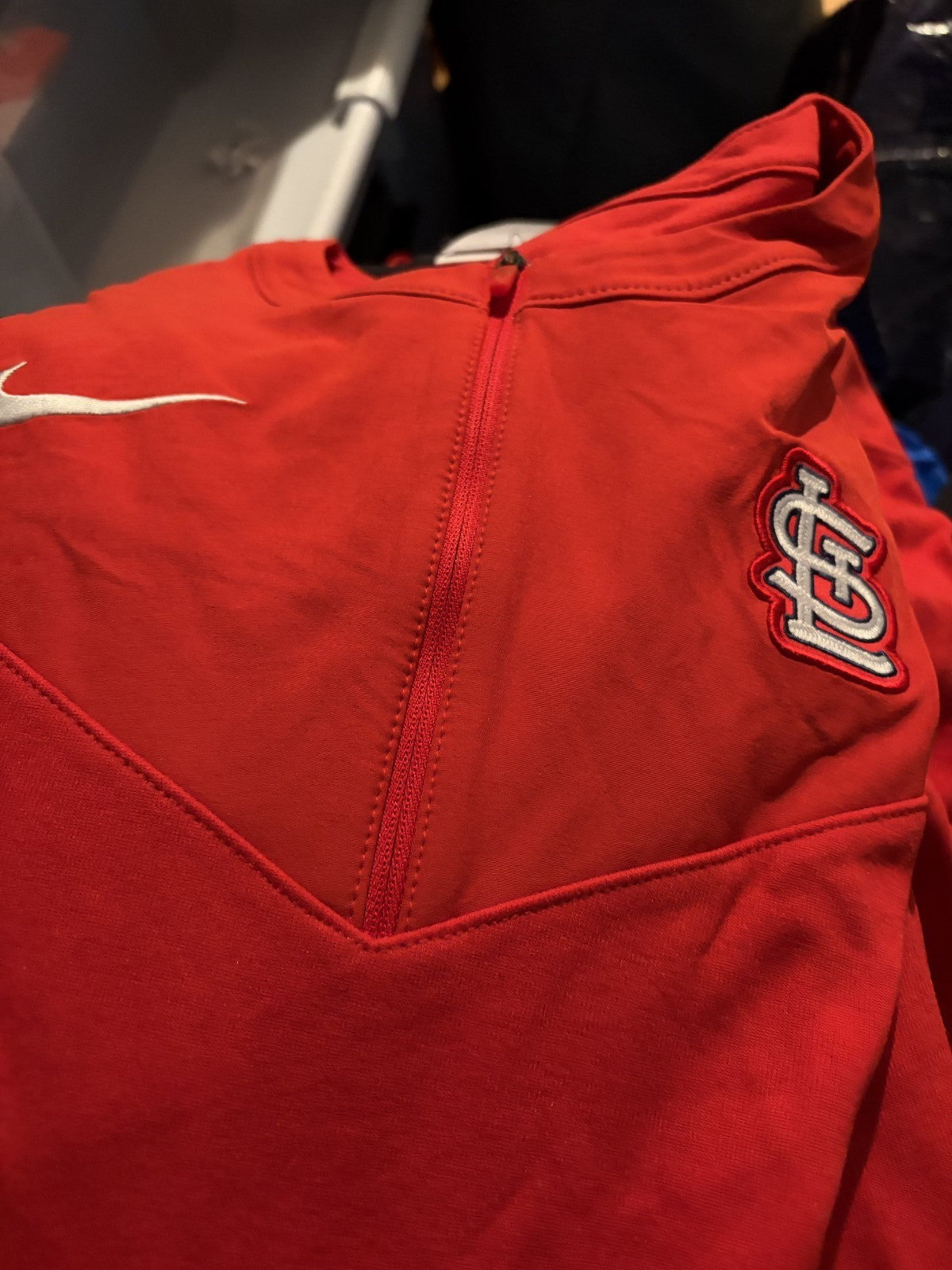 St. Louis Cardinals Nike Authentic Collection Game Time Pullover Large NWT