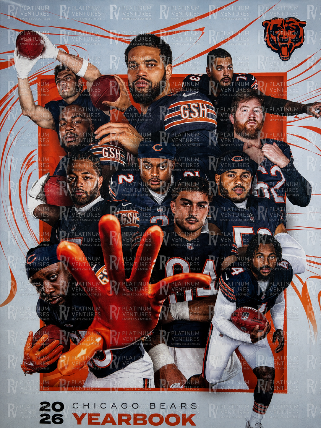2026 Chicago Bears Official Yearbook NFL Caleb Williams