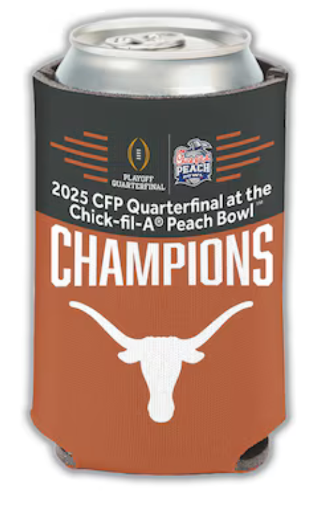 2024 2025 Texas Longhorns Peach Bowl Champions Can Cooler Cotton Bowl CFP