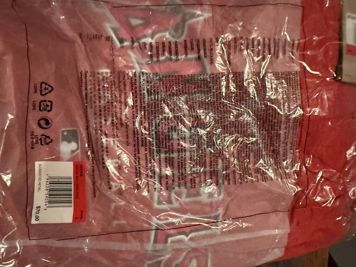 Los Angeles Angels Nike Authentic Collection Early Work Tri Blend Hoodie Large