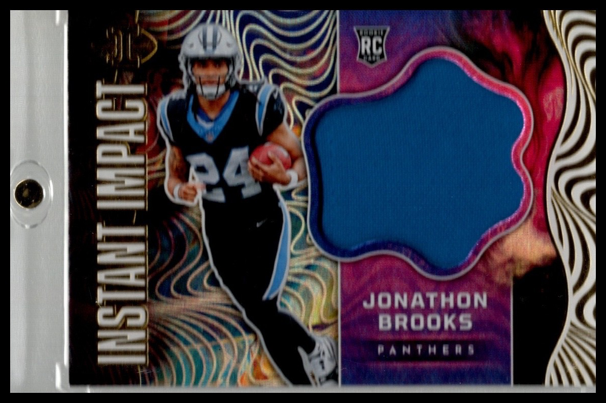 2024 Panini Illusions JONATHAN BROOKS RC Instant Impact Jersey Patch PANTHERS