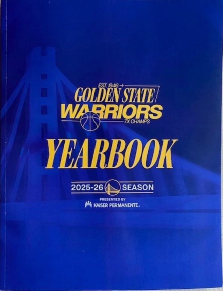 2025-2026 NBA Golden State Warriors Official Yearbook Steph Curry