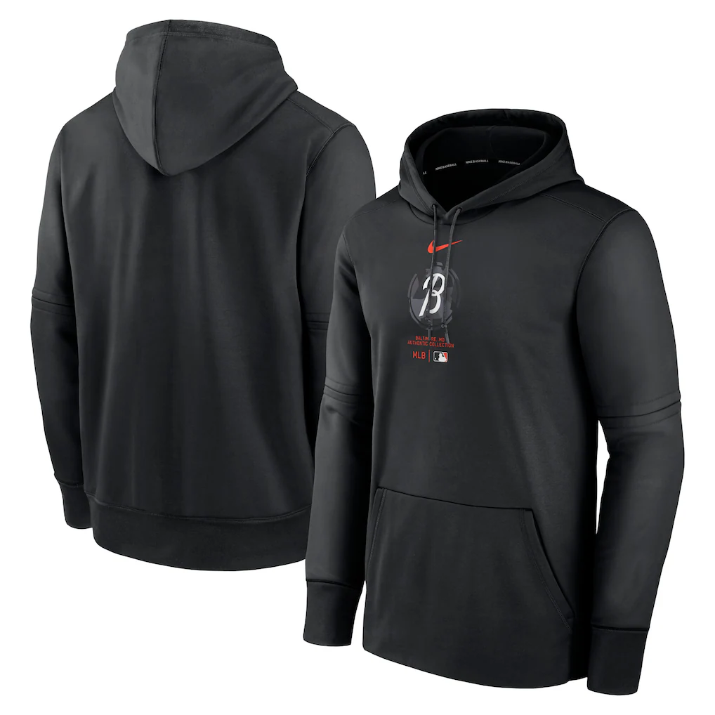 Nike Authentic Collection MLB Baltimore Orioles City Connect Hoodie Size Large