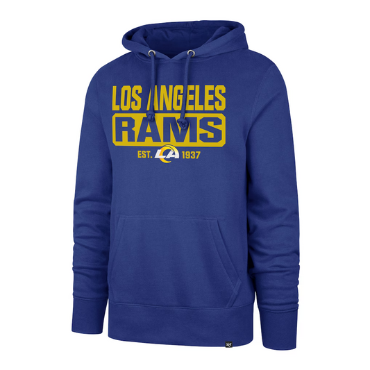 '47 Los Angeles Rams Box Out Headline Sweatshirt Hoodie Large