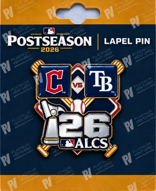 2026 ALCS Championship Pin Cleveland Guardians vs Tampa Bay Rays World Series