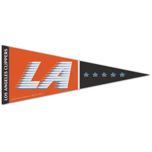 NBA CITY EDITION 2025-2026 LOS ANGELES CLIPPERS PREMIUM PENNANT 12X30