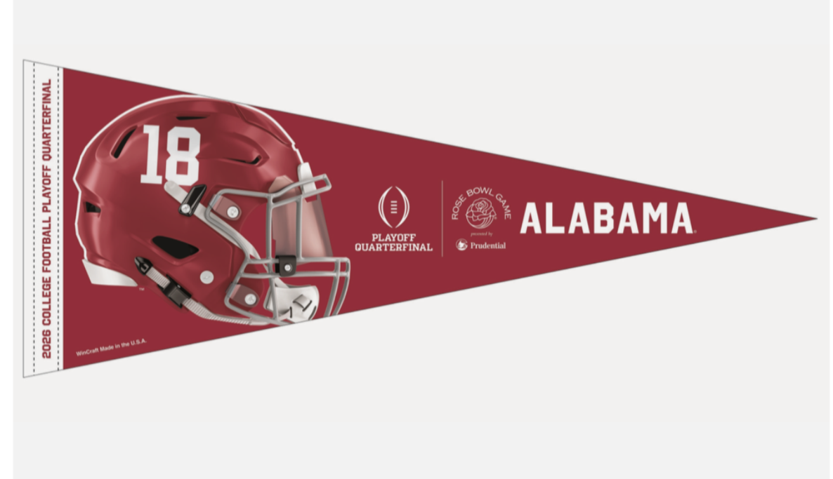 2025 2026 CFP Alabama Crimson Tide Rose Bowl Pennant Quarterfinals
