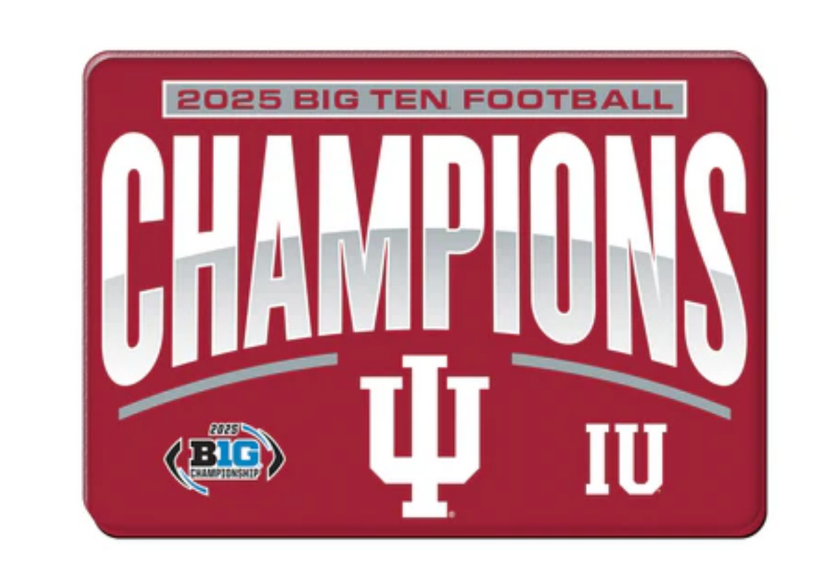 2025 BIG 10 Ten Champions Indiana Hoosiers Magnet 2026 CFP Playoff Rose Bowl