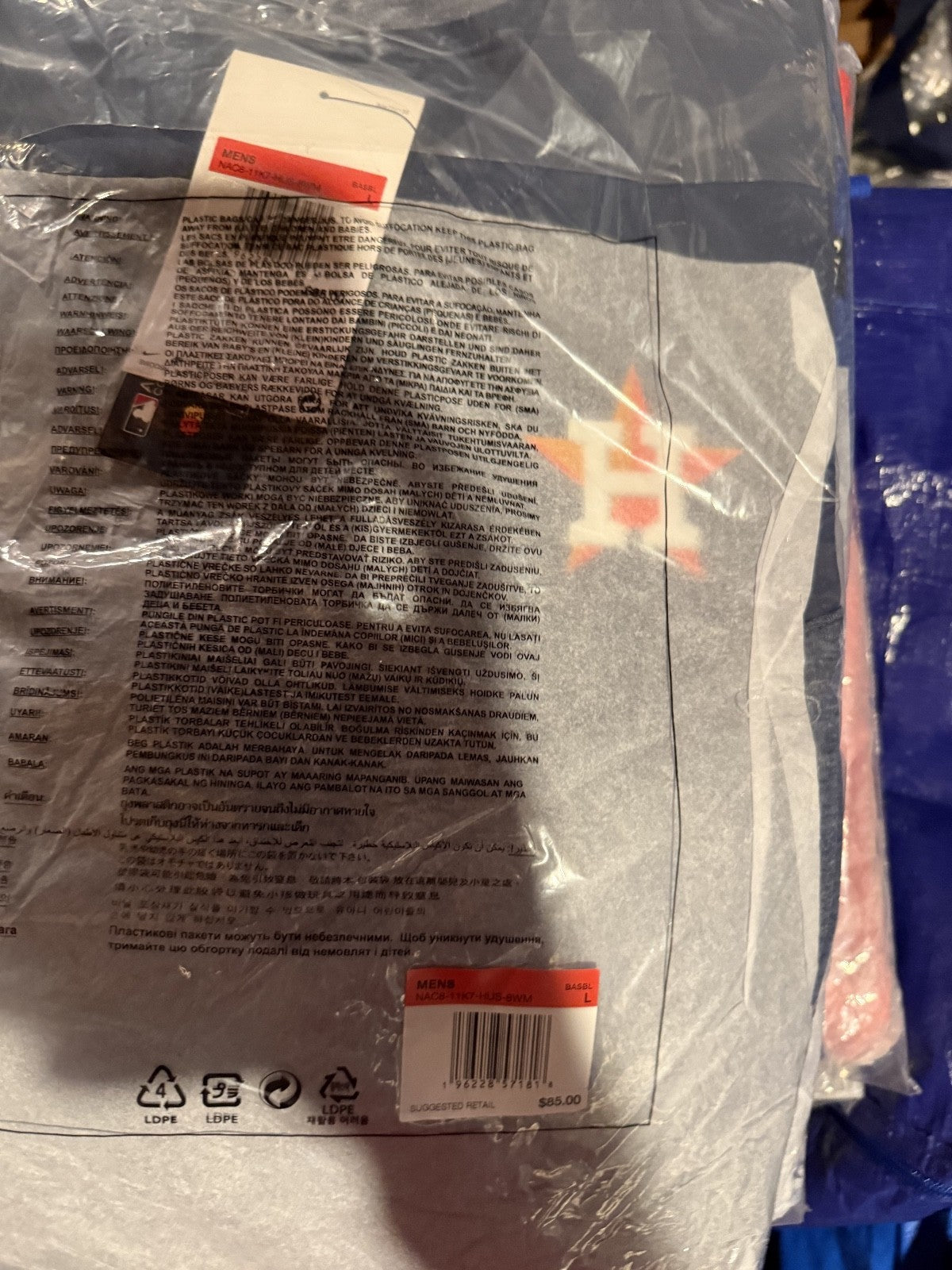Houston Astros Nike Authentic Collection Game Time Half Zip Large
