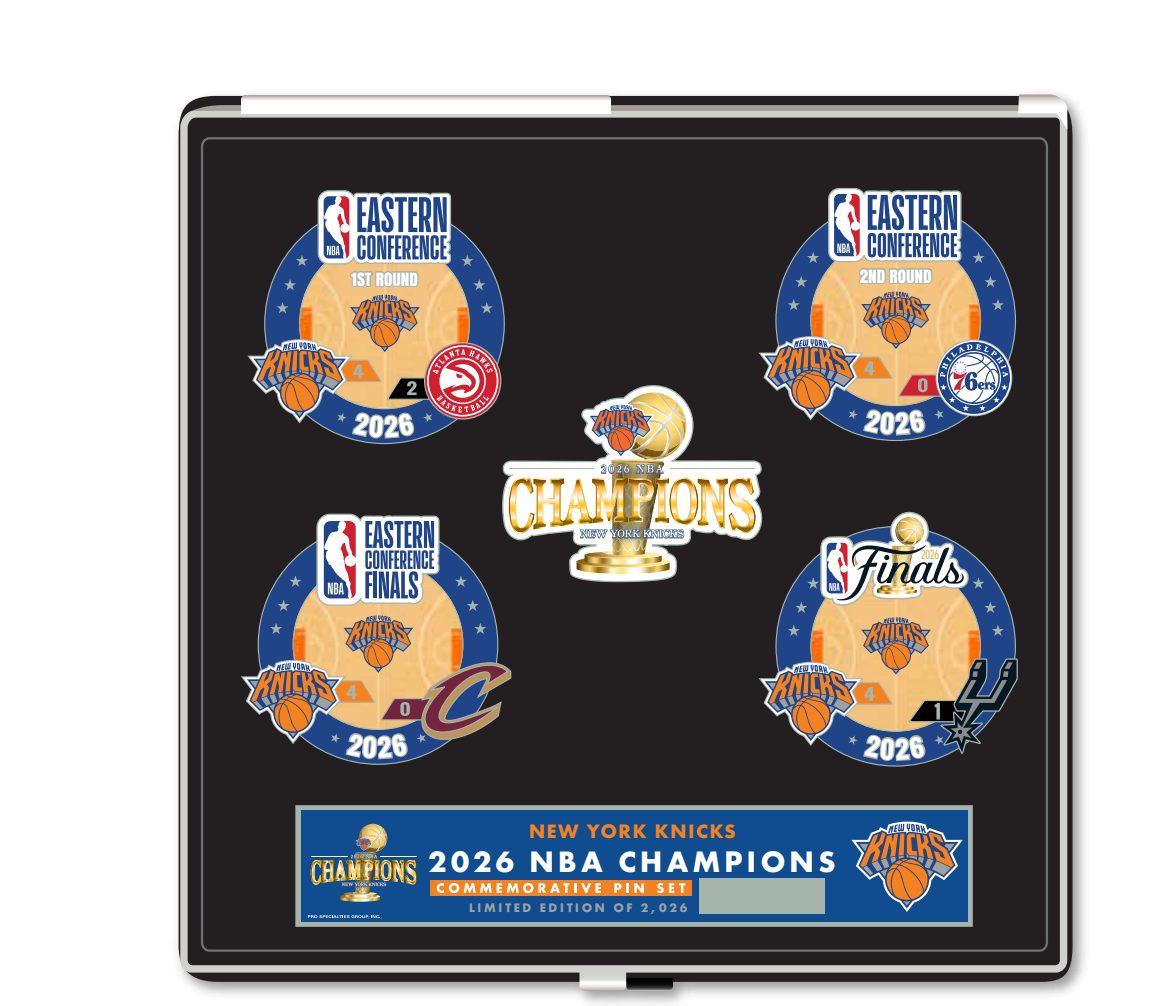 2025 2026 NBA Finals Champions 5 Pin Set New York Knicks LE 2026 PRESALE