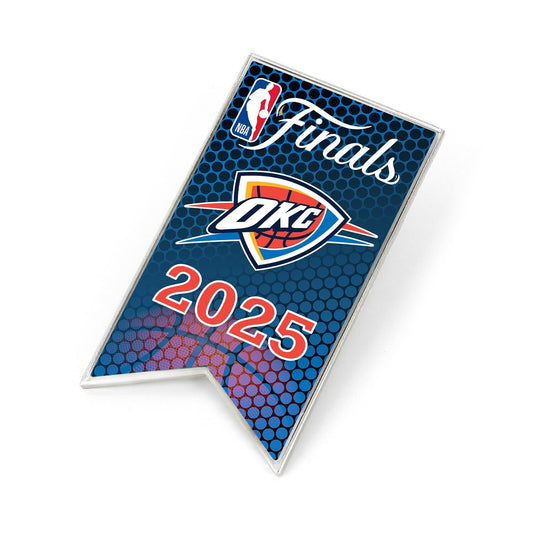 Oklahoma City Thunder 2025 NBA Finals Banner Pin OKC