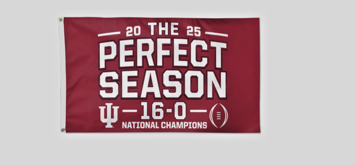 2025 2026 CFP NCAA National Champions Indiana Hoosiers 3 X 5 Flag