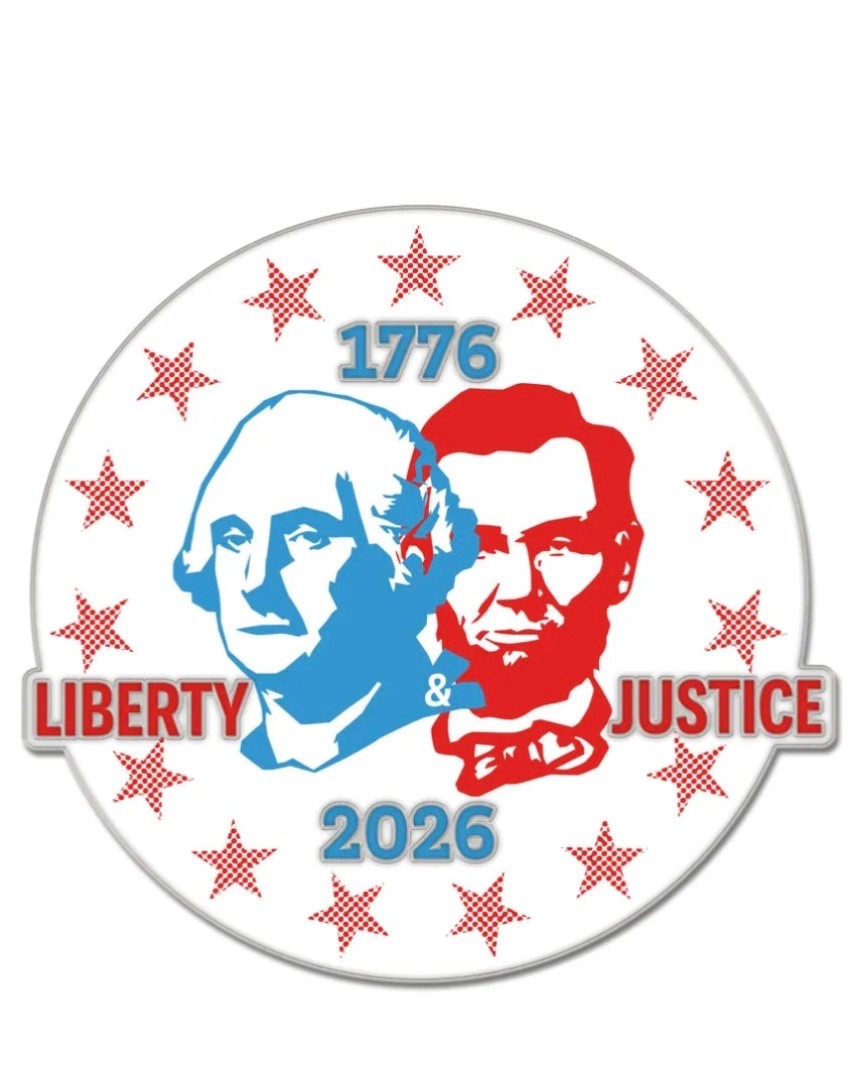 America 250 Anniversary Pin United States 1776 2026 JULY 4TH USA