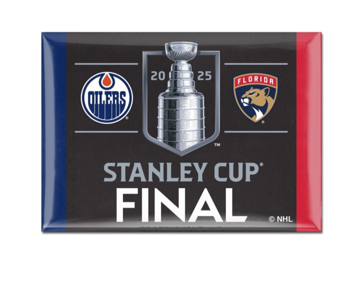 2025 NHL Stanley Cup Finals Florida Panthers Edmonton Oilers Magnet