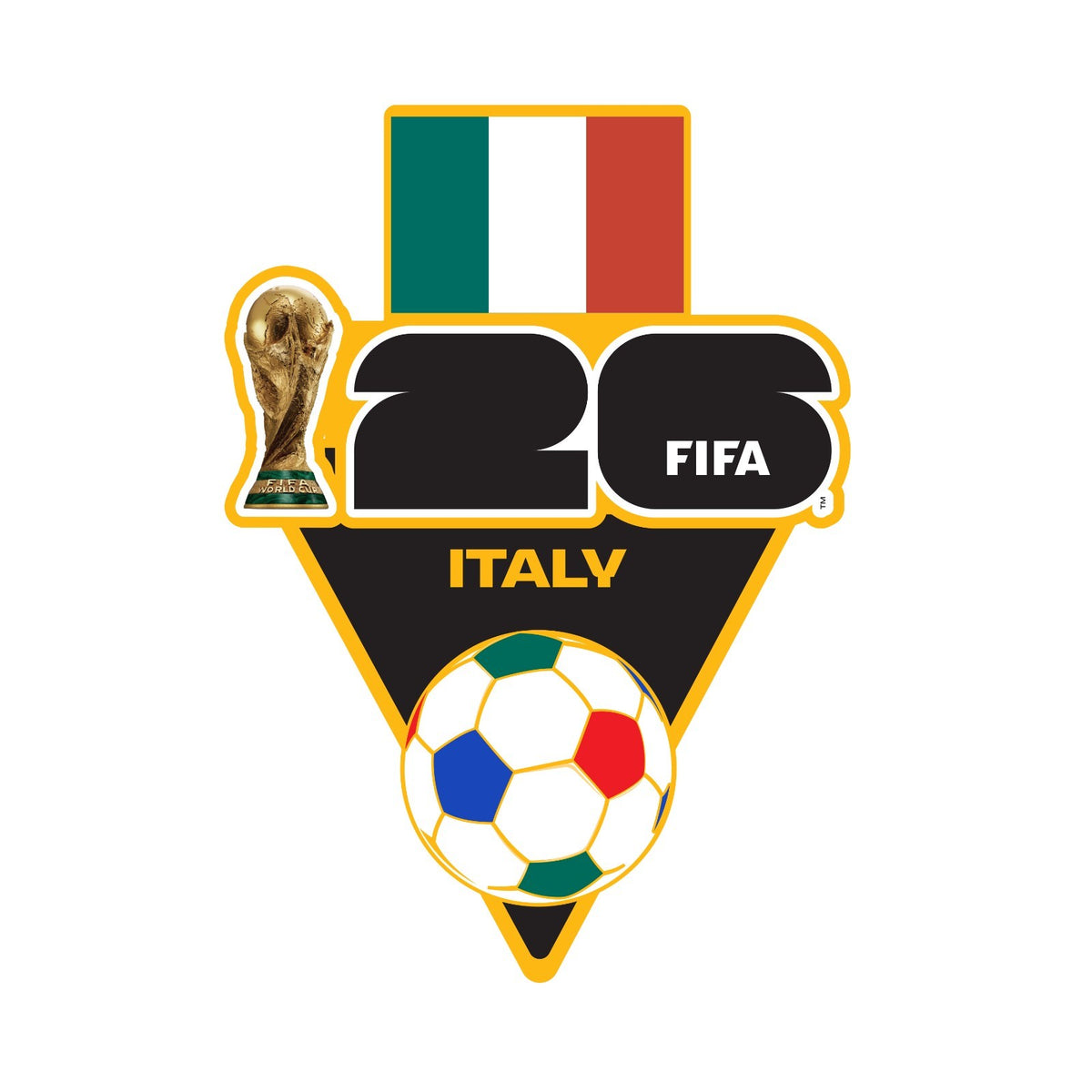 FIFA 2026 World Cup Logo Pin Italy