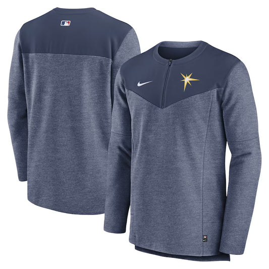 Tampa Bay Rays Nike Authentic Collection Game Time Half Zip Large