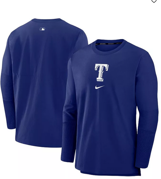 Texas Rangers Authentic Collection Player Performance Pullover Sweatshirt Large