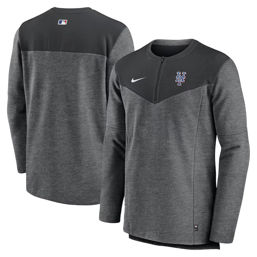 New York Mets Nike Authentic Collection Game Time Half Zip Large