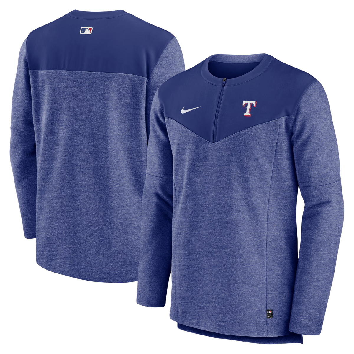 Texas Rangers Nike Authentic Collection Game Time Half Zip Large