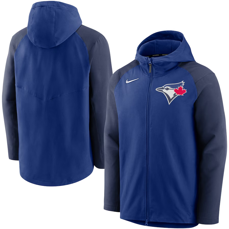 Nike Authentic Collection Raglan Hoodie Toronto Blue Jays Jacket Large