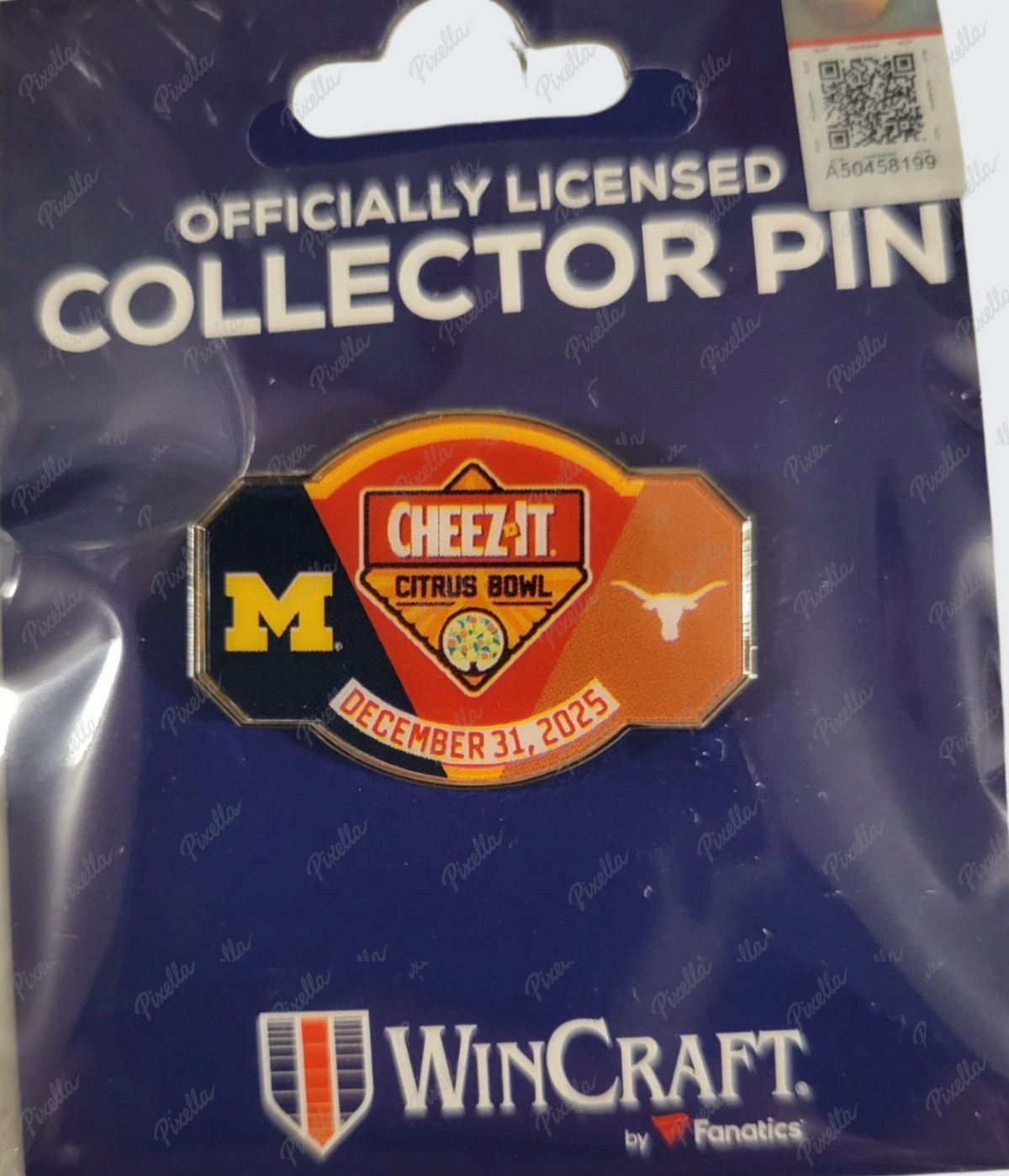 2025 Cheez-It Citrus Bowl Pin Texas Longhorns vs Michigan Wolverines CFP 2026