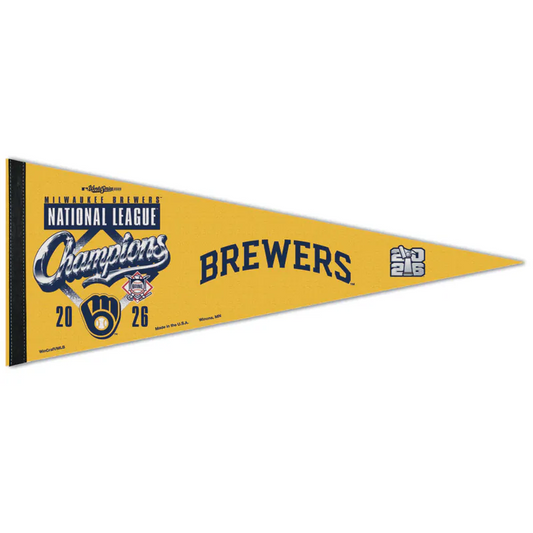 2026 MLB NL Champions Milwaukee Brewers 12x30 Premium Pennant NLCS World Series