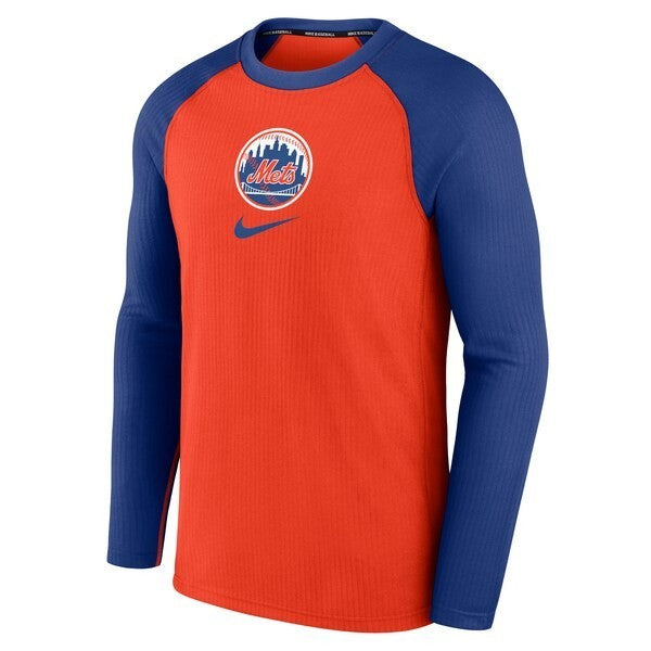 New York Mets Nike MLB Authentic Collection Game Raglan Long Sleeve