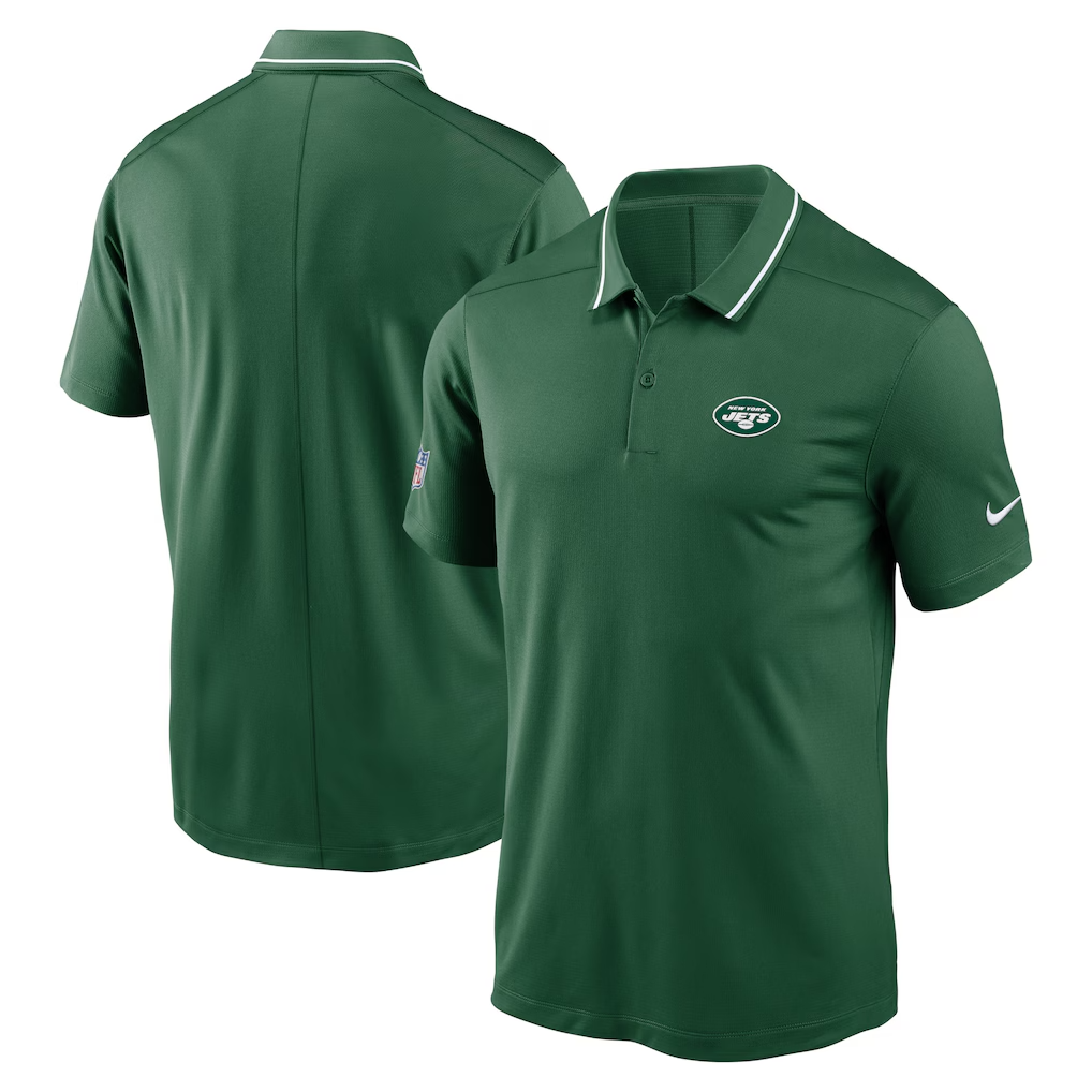 New York Jets Sideline Victory Performance Polo Large