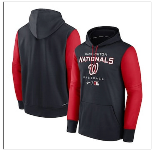 Washington Nationals Nike MLB Authentic Collection Hoodie Sweatshirt Large